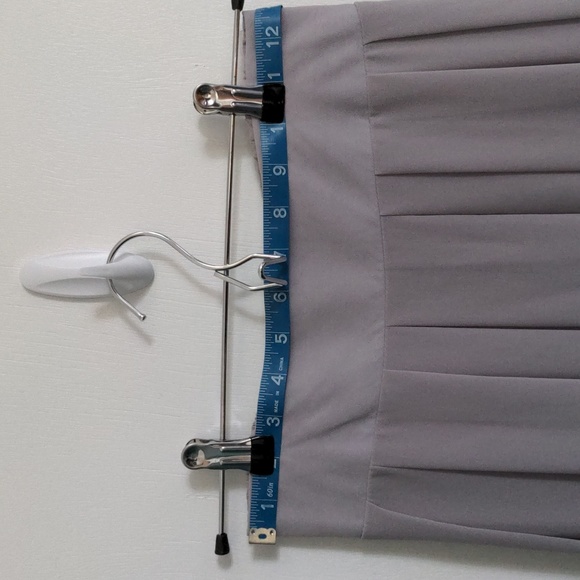 Gray Pleated Midi Skirt - Picture 3 of 3